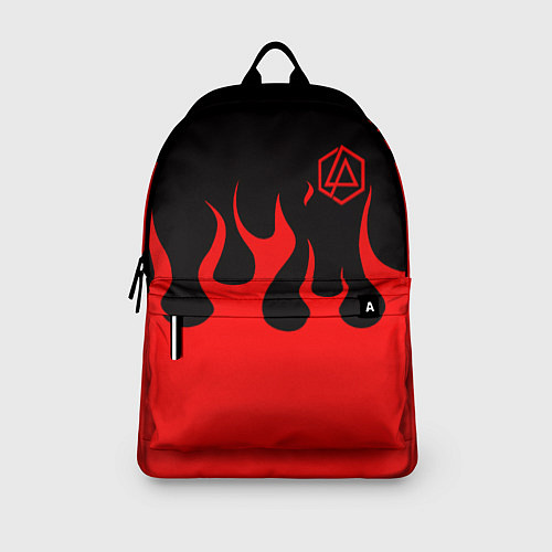 Рюкзак Linkin park logo fire / 3D-принт – фото 3