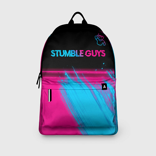 Рюкзак Stumble Guys - neon gradient посередине / 3D-принт – фото 3