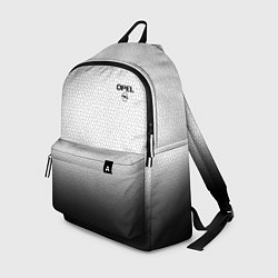 Рюкзак Opel с эмблемой градиент чёрно-белый, цвет: 3D-принт