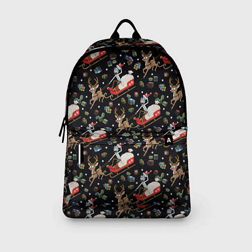 Рюкзак Рик и Морти сани с оленем - Christmas / 3D-принт – фото 3