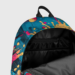 Рюкзак Абстракция с черепом - нейроарт, цвет: 3D-принт — фото 2