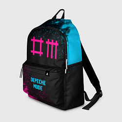 Рюкзак Depeche Mode - neon gradient по-центру, цвет: 3D-принт