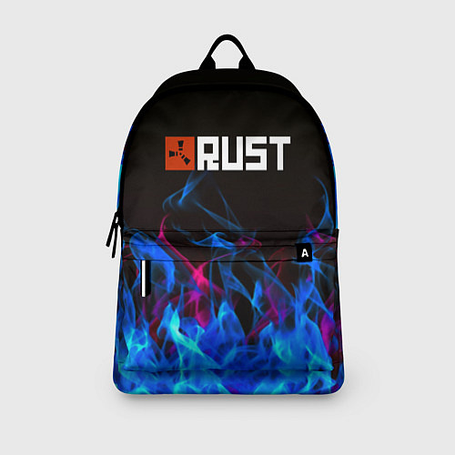 Рюкзак Rust neon flame / 3D-принт – фото 3