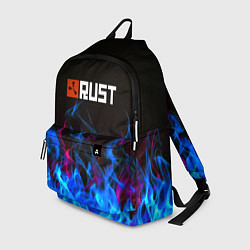 Рюкзак Rust neon flame, цвет: 3D-принт