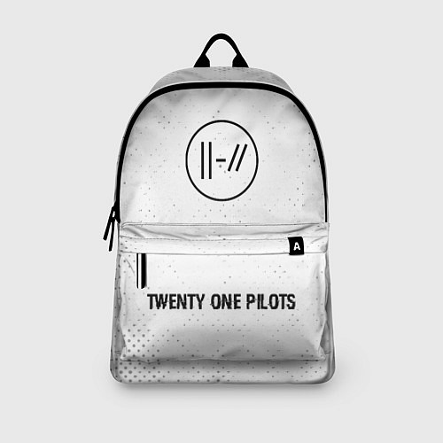 Рюкзак Twenty One Pilots glitch на светлом фоне по-центру / 3D-принт – фото 3