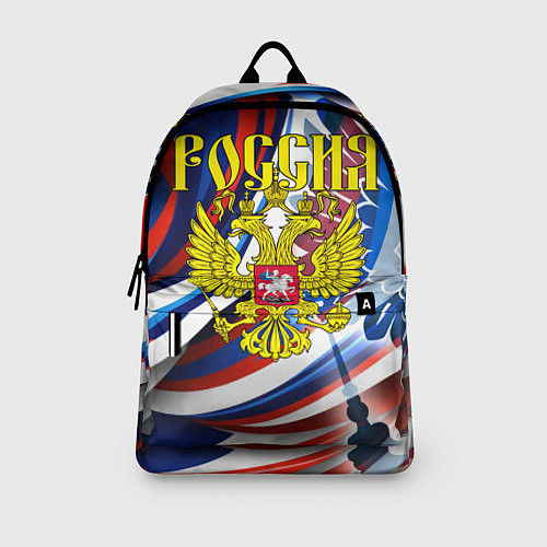 Рюкзак Герб России на фоне цветов флага / 3D-принт – фото 3