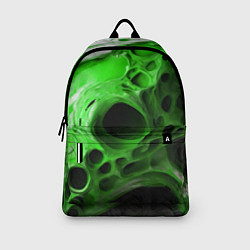 Рюкзак Зелёно-белая абстрактная структура, цвет: 3D-принт — фото 2