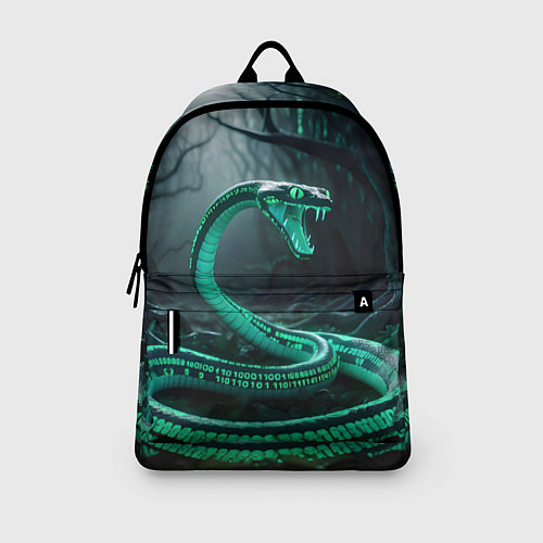 Рюкзак Змея в неоновом лесу / 3D-принт – фото 3