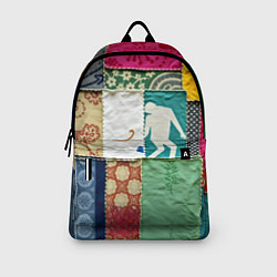 Рюкзак Пэчворк с человечком, цвет: 3D-принт — фото 2