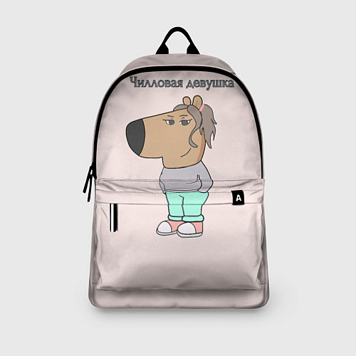 Рюкзак Чилловая девушка мем / 3D-принт – фото 3