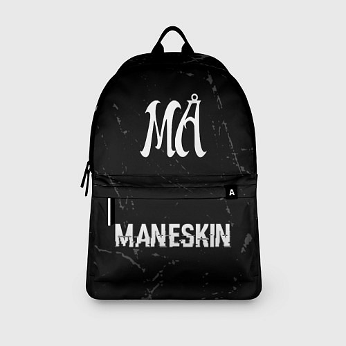 Рюкзак Maneskin glitch на темном фоне по-центру / 3D-принт – фото 3