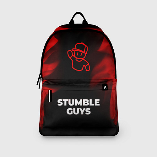 Рюкзак Stumble Guys - red gradient по-центру / 3D-принт – фото 3