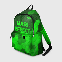 Рюкзак Mass Effect - green gradient посередине, цвет: 3D-принт