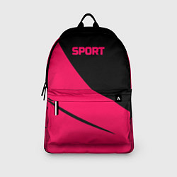 Рюкзак Sport чёрно-розовый двуцветный, цвет: 3D-принт — фото 2
