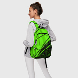 Рюкзак Sport зелёный с чёрным в крапинку, цвет: 3D-принт — фото 2