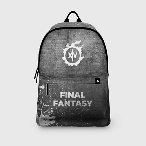 Рюкзак Final Fantasy - grey gradient по-центру / 3D-принт – фото 3