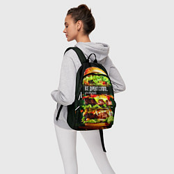 Рюкзак Все дуреют с этого фастфуда, цвет: 3D-принт — фото 2
