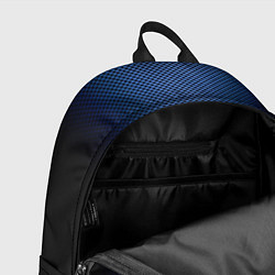 Рюкзак Чёрно-синий градиент по центру текстура, цвет: 3D-принт — фото 2