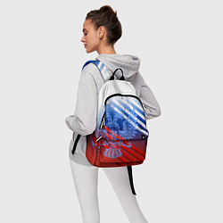 Рюкзак Герб России на фоне цветов флага и полосы, цвет: 3D-принт — фото 2
