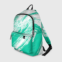 Рюкзак The color is turquoise and white, цвет: 3D-принт