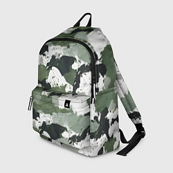 Рюкзак Зеленый фактурный камуфляж, цвет: 3D-принт