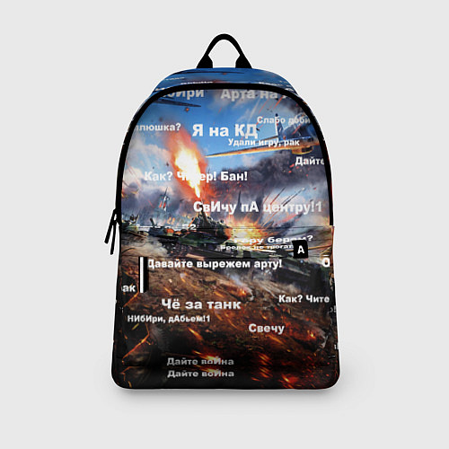 Рюкзак Сленг геймеров танкистов / 3D-принт – фото 3