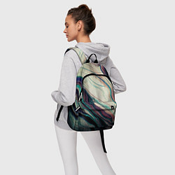 Рюкзак Абстракция тёмные краски с текстурой, цвет: 3D-принт — фото 2