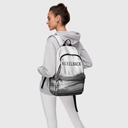 Рюкзак Nickelback - white gradient посередине, цвет: 3D-принт — фото 2
