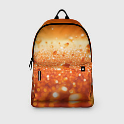 Рюкзак Оранжевые блестящие частицы текстура, цвет: 3D-принт — фото 2