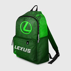 Рюкзак Lexus - green gradient по-центру, цвет: 3D-принт