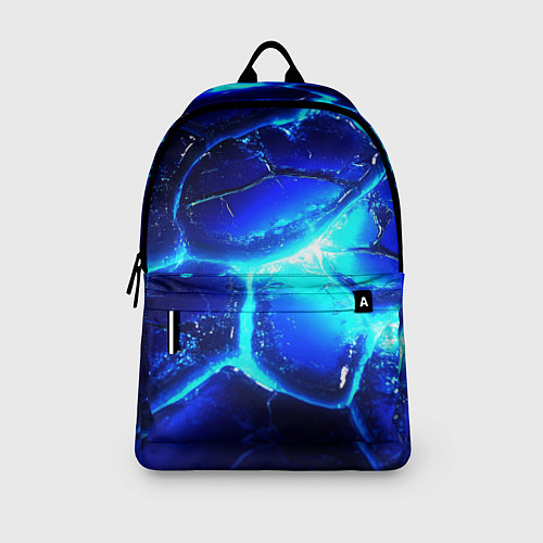 Рюкзак Синие плиты лед / 3D-принт – фото 3