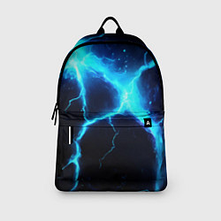Рюкзак Голубой разлом из молний, цвет: 3D-принт — фото 2