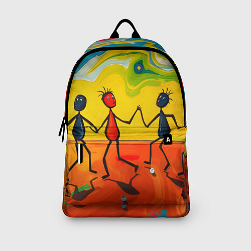 Рюкзак Дружба человечков / 3D-принт – фото 3