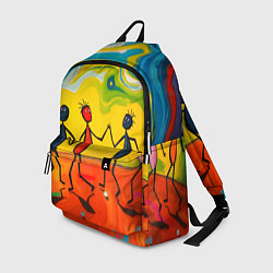 Рюкзак Дружба человечков, цвет: 3D-принт