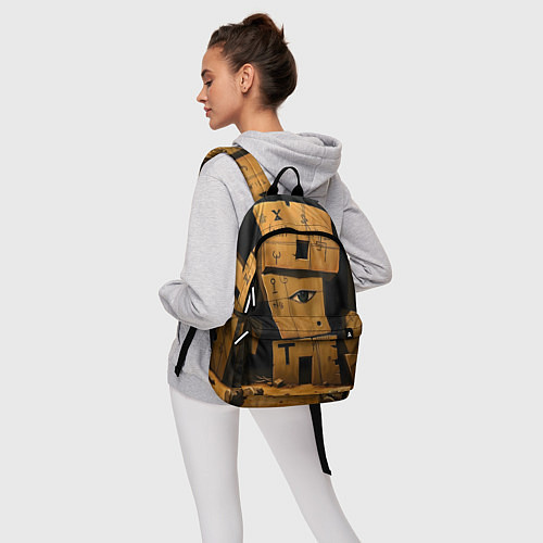Рюкзак Глаза в каменных домах / 3D-принт – фото 6