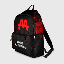 Рюкзак Asking Alexandria - red gradient по-центру, цвет: 3D-принт