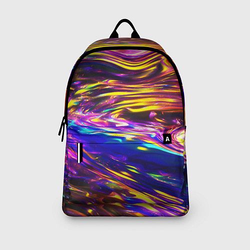 Рюкзак Неоновые полосы текстура / 3D-принт – фото 3