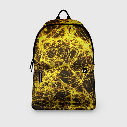 Рюкзак Золотые нити текстура / 3D-принт – фото 3