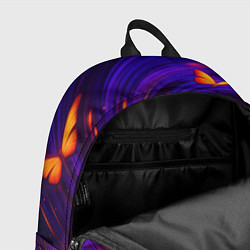 Рюкзак Бабочки и фон-спираль - эффект перпективы, цвет: 3D-принт — фото 2