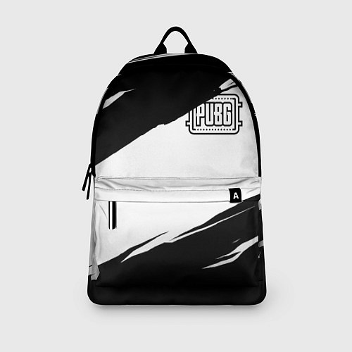 Рюкзак PUBG черно белые краски / 3D-принт – фото 3