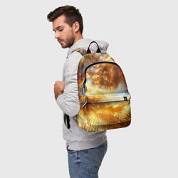 Рюкзак Блестящая золотая текстура, цвет: 3D-принт — фото 2