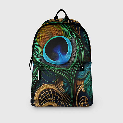 Рюкзак Узоры и перья павлина / 3D-принт – фото 3