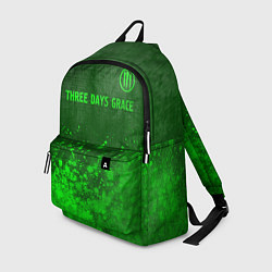 Рюкзак Three Days Grace - green gradient посередине, цвет: 3D-принт