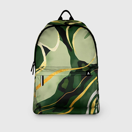 Рюкзак Зеленый природный паттерн / 3D-принт – фото 3