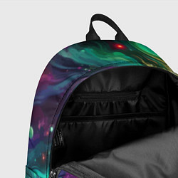 Рюкзак Космическая неоновая фантазия - нейроарт, цвет: 3D-принт — фото 2