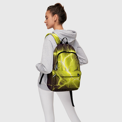 Рюкзак Color yellow black / 3D-принт – фото 6