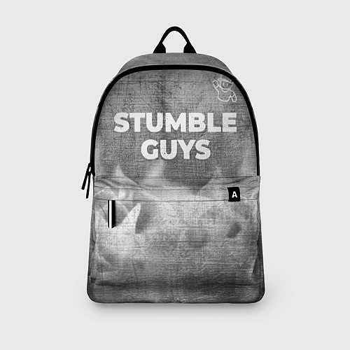 Рюкзак Stumble Guys - grey gradient посередине / 3D-принт – фото 3