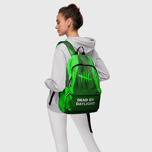 Рюкзак Dead by Daylight - green gradient по-центру / 3D-принт – фото 6