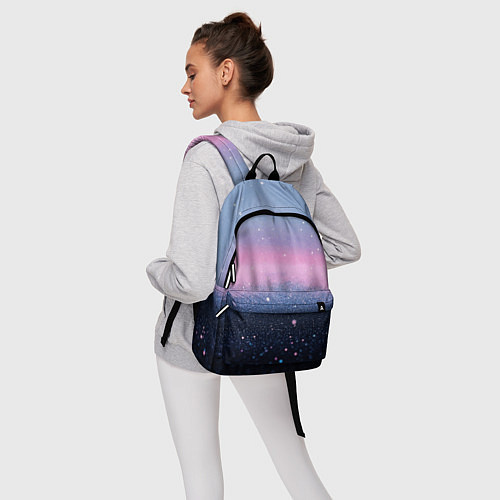 Рюкзак Восход с блестками - текстура / 3D-принт – фото 6
