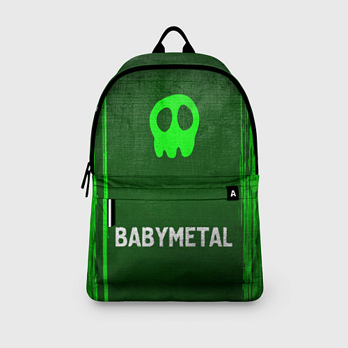 Рюкзак Babymetal - green gradient по-центру / 3D-принт – фото 3